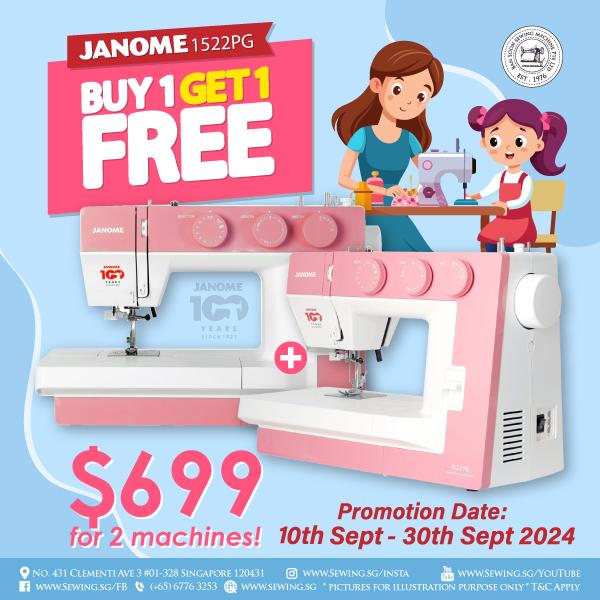 Buy 1 Get 1 Free - Janome 1522PG