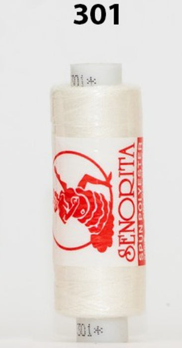 (Must Buy) Senorita Sewing Threads (250m) - Col: 300 Series