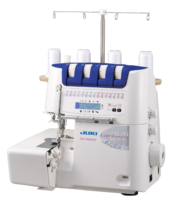 Juki MO-2000QVP 2/3/4 Threads Twin Needles Overlock Machine / Serger Auto Threading & Tension