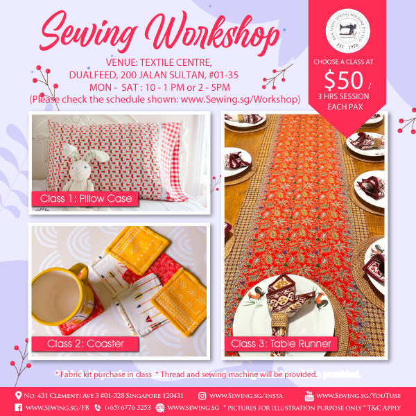 Sewing Workshop / Class @ Textile Centre