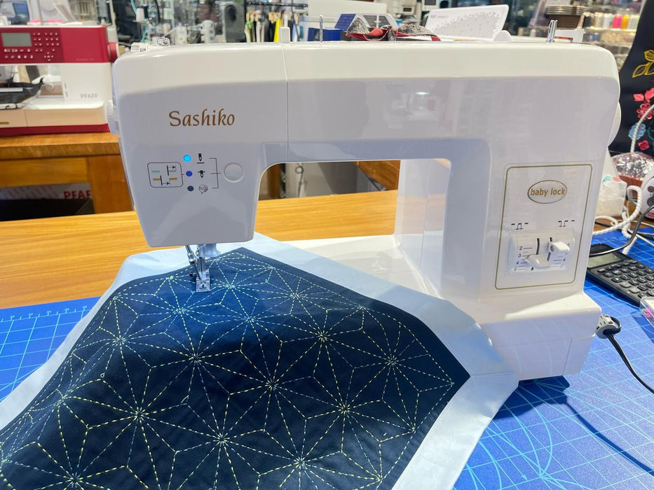 Sashiko sewing machine BLQK2 | my first trail completed.