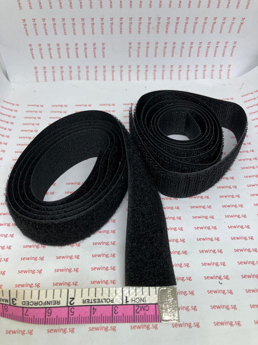Velcro | Magic Tape 3/4 inch & 1 inch width ( BLACK & WHITE))