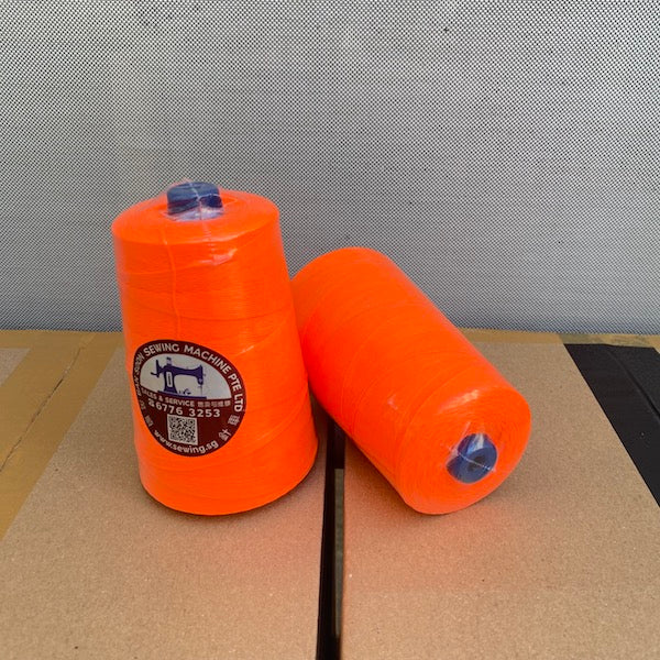 Bag Closer Thread - 20/6; 100% POLYESTER YARN 6 PLY Neon Orange
