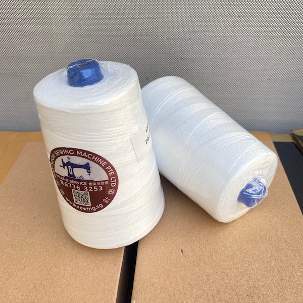 Bag Closer Thread - 20/6; 100% POLYESTER YARN 6 PLY ; White