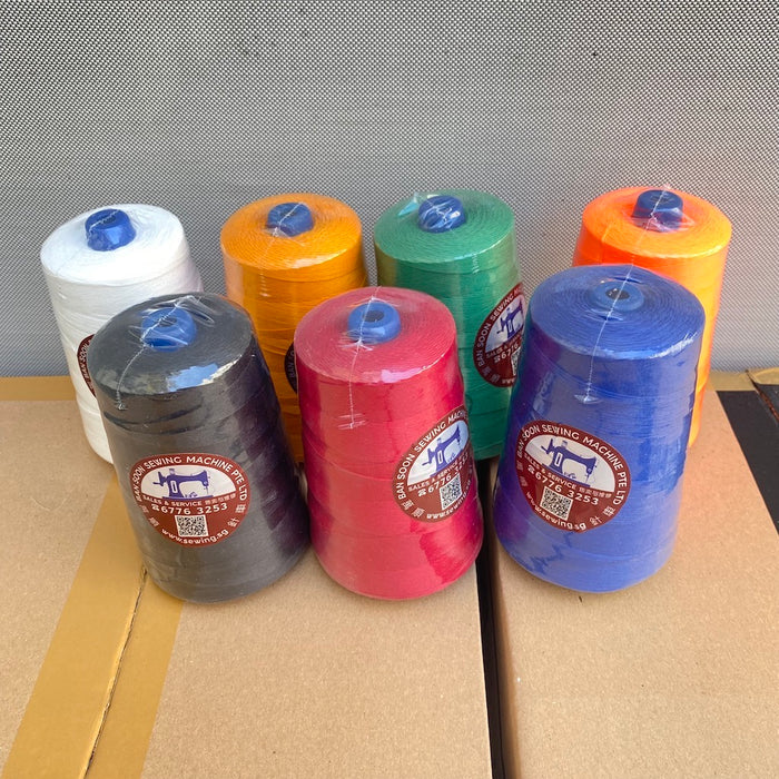 Bag Closer Thread - 20/6; 100% POLYESTER YARN 6 PLY ; White; Red; Green; Blue; Black