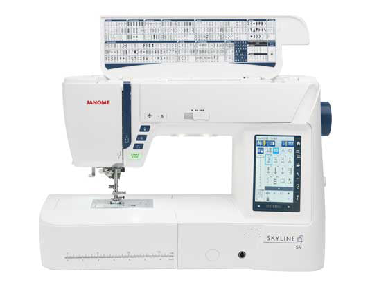 Janome S9 Skyline: High-End Sewing & Embroidery Machine + 3 Free Apps, 1-Year Training