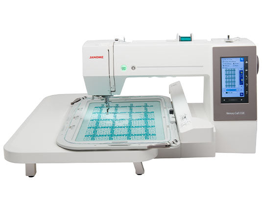 Janome Memory Craft 550E Embroidery Machine + FREE Beginner Software