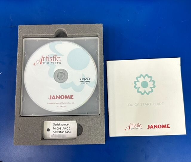 NEW! Janome Artistic Digitizer Full Version; ONE Software for MS Windows® and Mac OS® BEST FOR CRAFTERS Knowhow savings; Full Ver. Artistic Digitizer