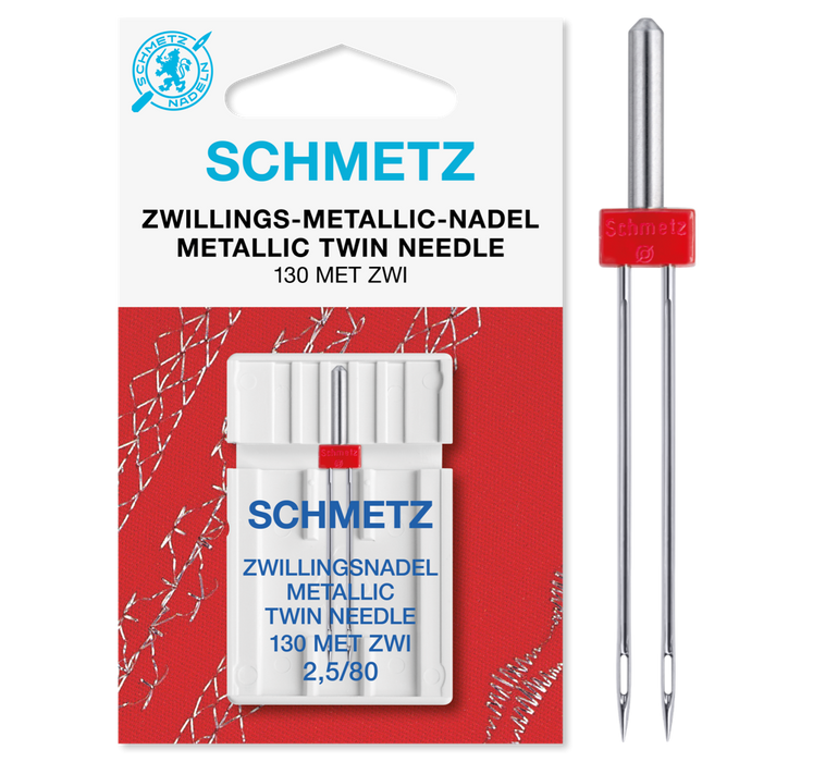Schmetz Metallic Twin Needles 3.0/90