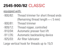 2545; PFAFF Unison Feed, Powerline, Single Needle Lockstitch; Upholstery & Technical fabrics stitching