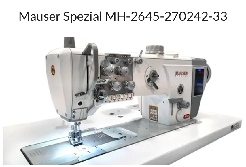 Mauser Special Triple feed Sewing Machine, MH-2645 Twin Needle type Leather, Upholstery, Technical Fabrics & Heavy Duty Sewing