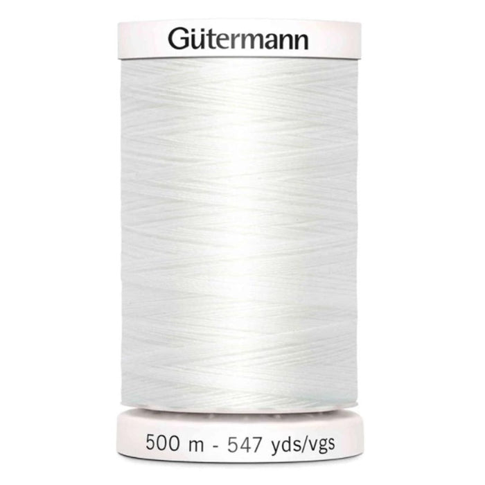 Col. 800 Gutermann Sew All Thread 500m Premium Quality 100% - White Color