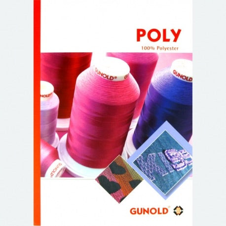 Gunold Embroidery Threads - Color Swatches Card (Poly, Sulky, Cotty or Mety) Gunold Cotty Color Swatches Card