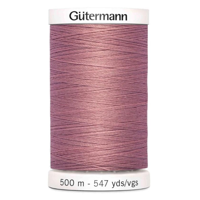 Col. 473 Gutermann Sew All Thread 500m Premium Quality 100% - Vintage Pink Color