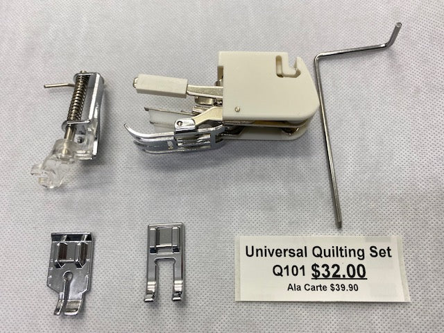 Universal Quilting set, applicable BROTHER, JUKI, SINGER, TOYOTA and VIKING sewing machines. QC101