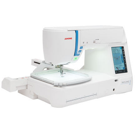 Janome S9 Skyline: High-End Sewing & Embroidery Machine + 3 Free Apps, 1-Year Training