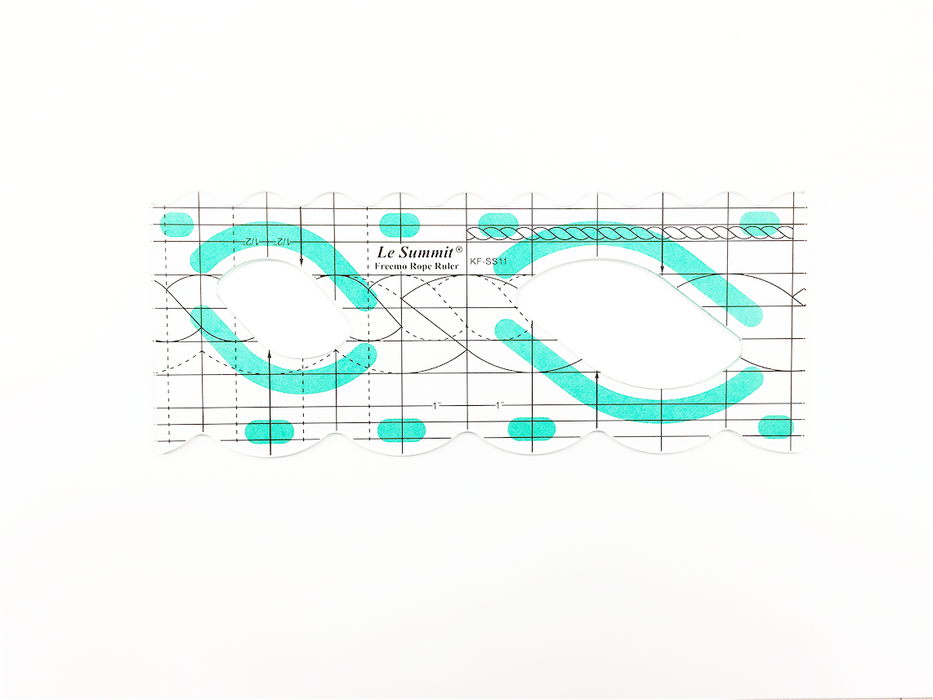 Le Summit Rope Ruler (S) - Quilting Ruler (DS-KF-SS11) - Size : 250.8 x 101.6 mm