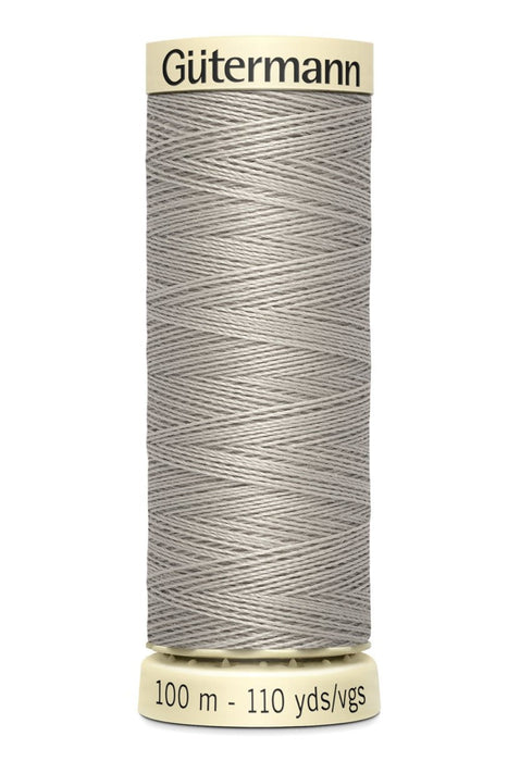 Col. 118 Gutermann Sew All Thread 100m Premium Quality 100% - Pastel Grey