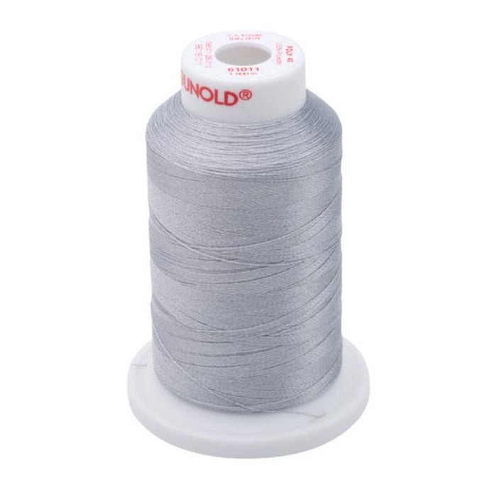 Gunold Embroidery Thread - POLY 40 - 1000m - 61011 - Steel Gray