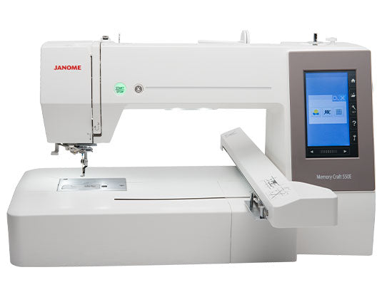 Janome Memory Craft 550E Embroidery Machine + FREE Beginner Software