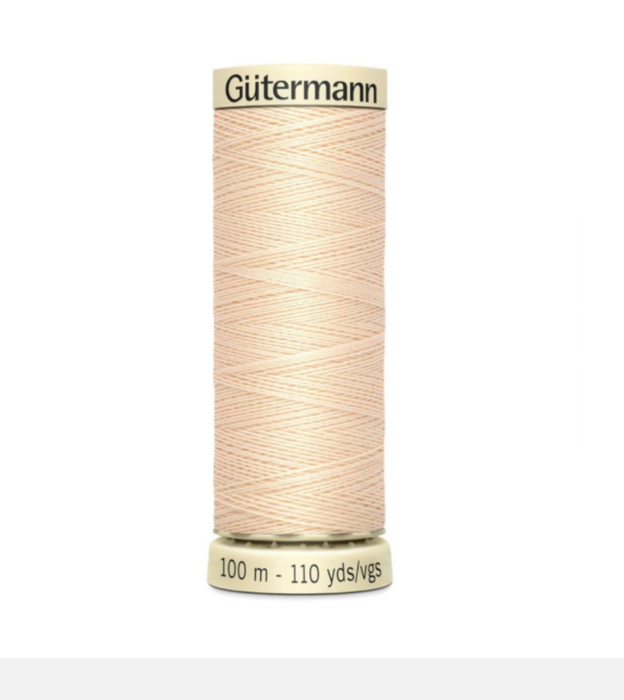 Col. 005 Gutermann Sew All Thread 100m Premium Quality 100% - Beige
