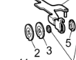 XA0083051 (New code - XA0083151) / Tension Disc A for Brother NV1500. Item No: 2.