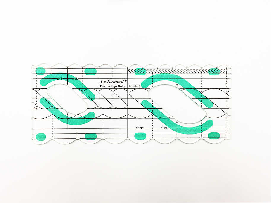 Rope Ruler (M) - Quilting Ruler (DS-KF-SS14) - Size : 250.8 x 101.6 mm