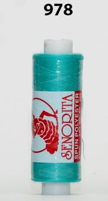 Senorita Sewing Threads (250m) - Col: 970 - 993