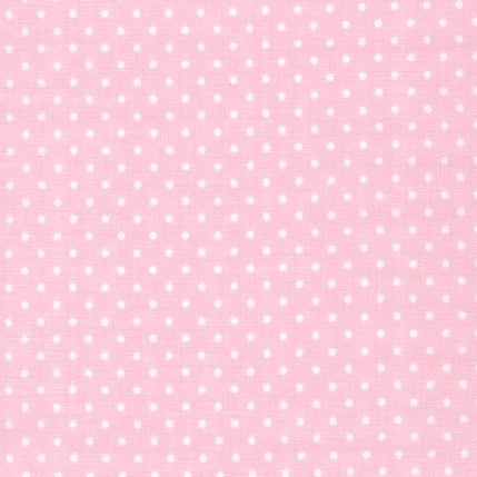 Sevenberry Baby Basic Double Gauze Small Polka dots - Baby Pink OEKO TEX Standard 100 Certified 100% Cotton Fabric by Robert Kaufman