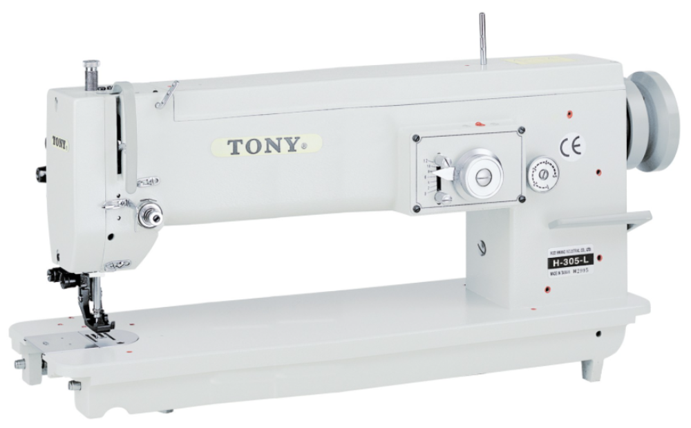 TONY H-305-L-4 Long Arm (20.5") 4-Point & 2-Point Top and Bottom Feed Zig Zag Industrial Sewing Machine Parallel Importing