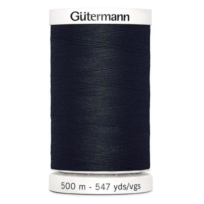 Col. 000 Gutermann Sew All Thread 500m Premium Quality 100% - Black Color