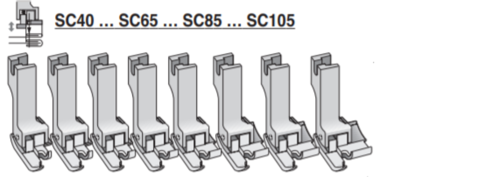 Compensating Binding Foot | Suisei SC SC85-1.2mm Finished Sizes (7mm)