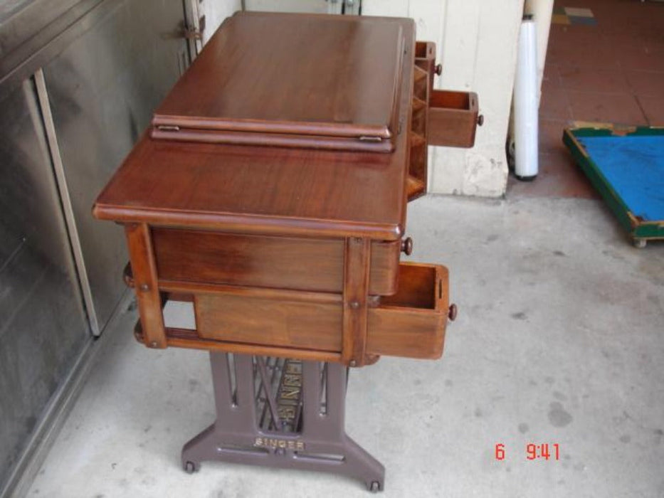 Rare Collector Sewing Machine Table / Teak Wood Table