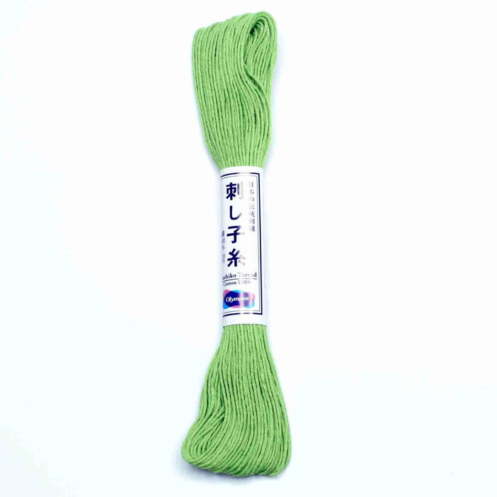 Sashiko Olympus Thread Solid Colour- Col: 6#135 Lime Green Color