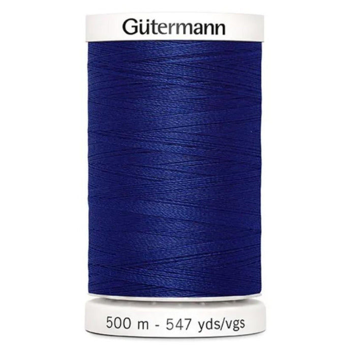 Col. 232 Gutermann Sew All Thread 500m Premium Quality 100% - Dark Royal Blue Color