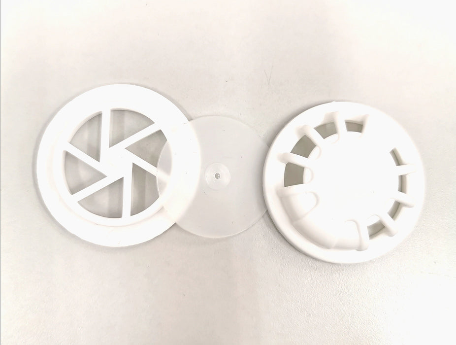 Mask Mounting Breathing Valve (Filtration) 1 set White
