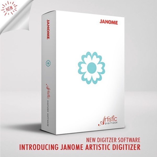 NEW! Janome Artistic Digitizer Full Version; ONE Software for MS Windows® and Mac OS® BEST FOR CRAFTERS Knowhow savings; Full Ver. Artistic Digitizer