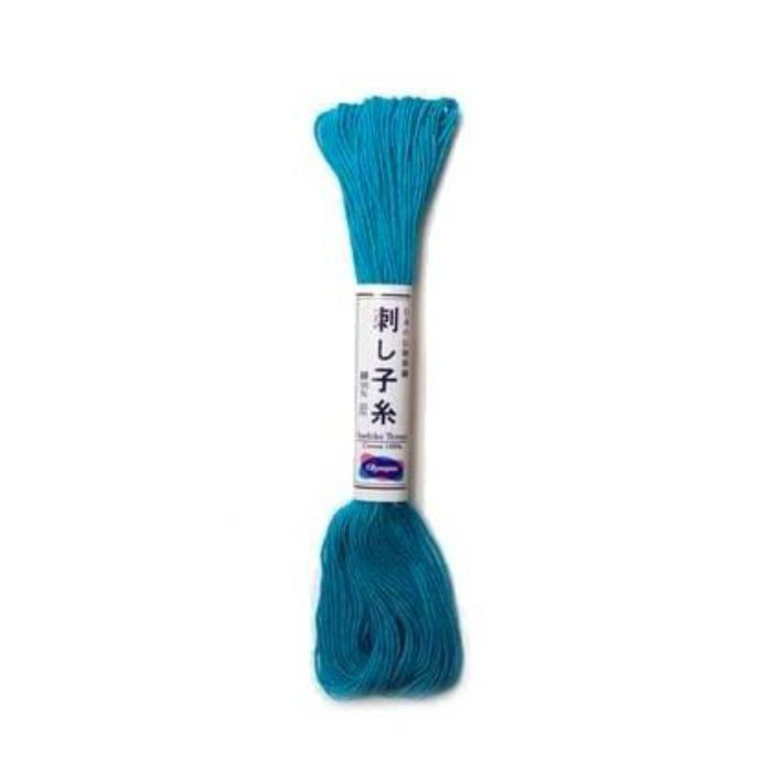 Sashiko Olympus Thread Solid Colour - Col: 17#126 Turquoise Color