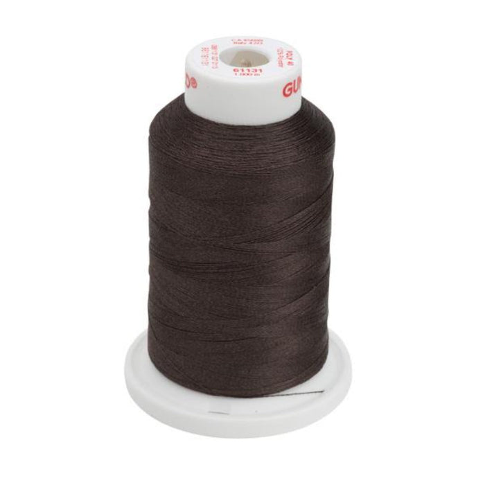 Gunold Embroidery Thread - POLY 40 - 1000m - 61131 - Cloister Brown
