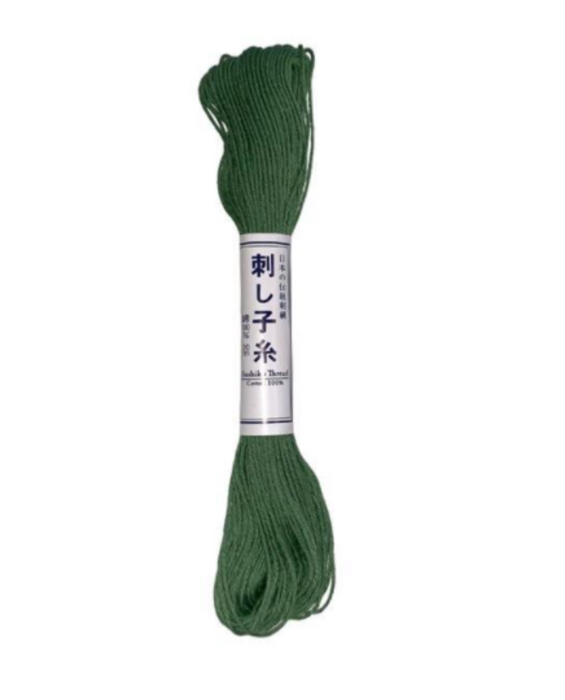 Sashiko Olympus Thread Solid Colour-Col: 7#126 Green Color