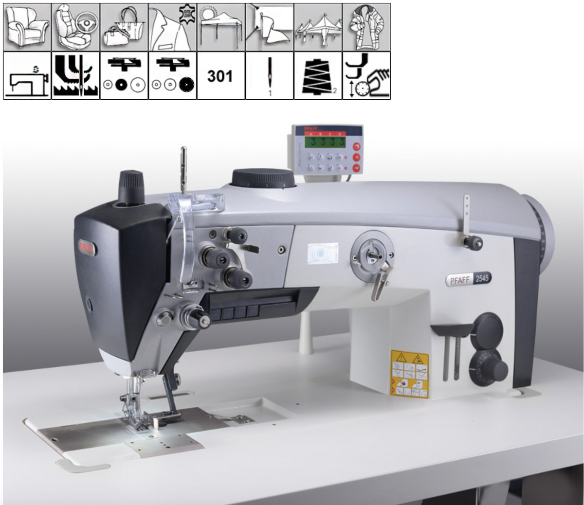 Powerline 2545; PFAFF Unison Feed, Single Needle Lockstitch; Upholster
