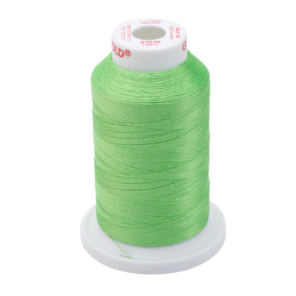 Gunold Embroidery Thread - POLY 40 FIRE - 1000m - 61510 - Lime Green
