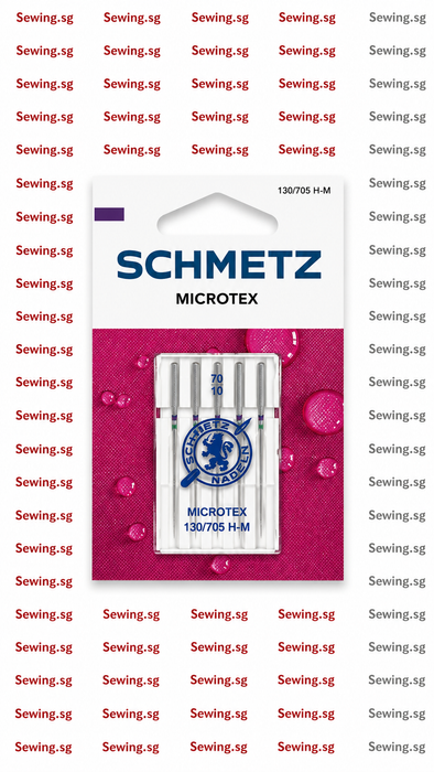 Schmetz Microtex Needles with Slim Acute Point for Synthetic - 130/705 H-M