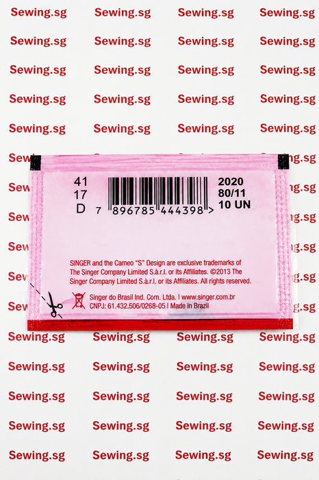 2020 E10 Original SINGER needles of Sewing Machine – 10 Pieces Pack (Sizes 70–110)
