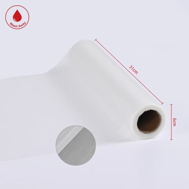 Richword Stabilizer New Wash Away Water Soluble Embroidery Topping Film 12in*25Yards 35um Roll