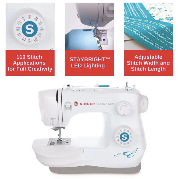 Singer 3342 Sewing Machine Fashion Mate - Suitable sewists who wants a comfort smooth sewing