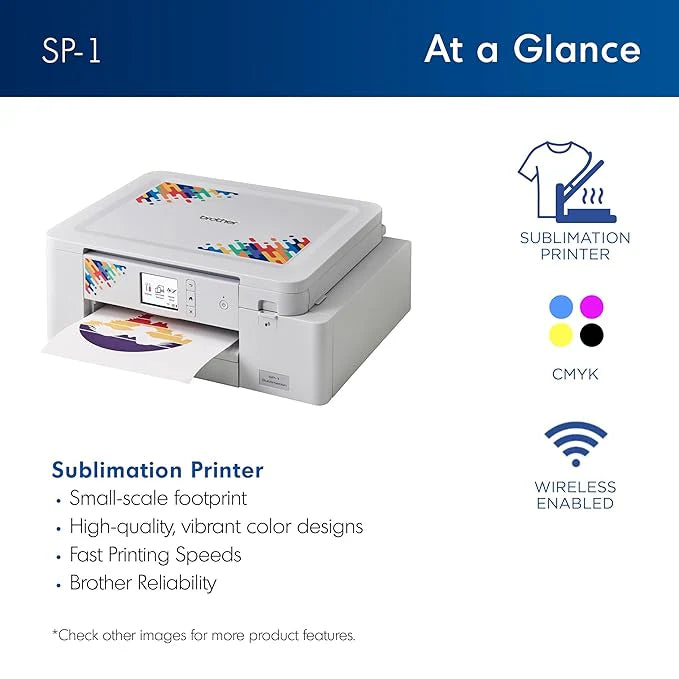 Brother SP-1 Sublimation Printer with Artspira App – Wireless DIY Heat Transfer Printing System