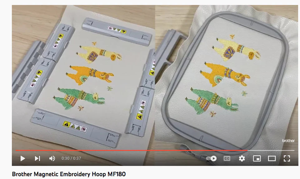 Brother Magnetic Sash Frame (5" x 7")  Part No: MF180AP