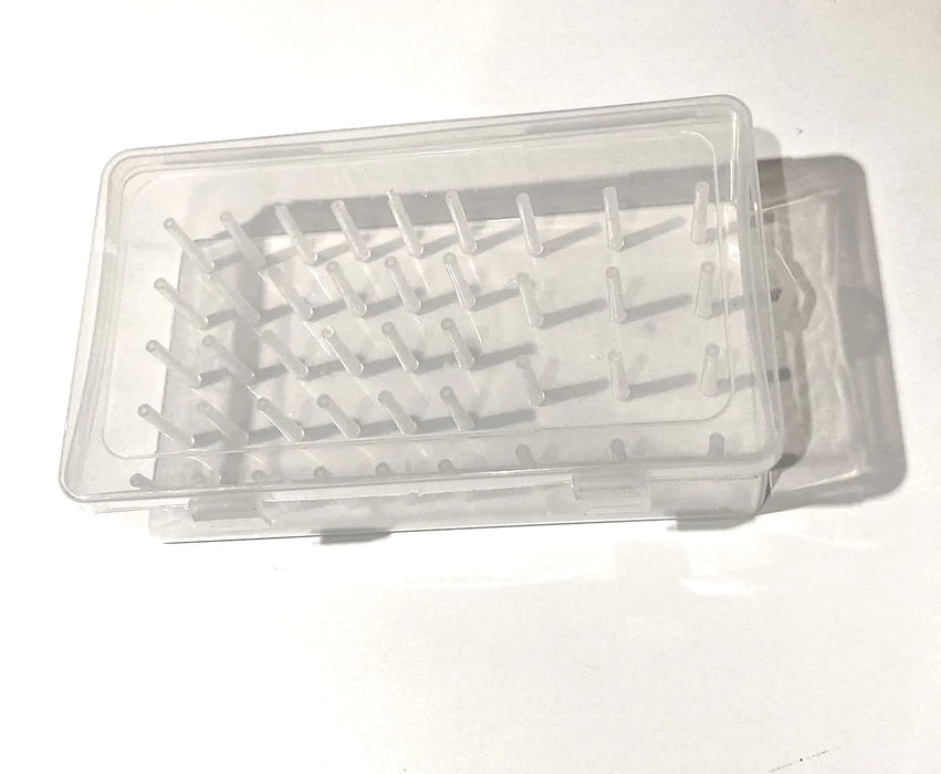 Thread Holder Box Clear View / Clear Storage  Box / Organizer for holding Home Embroidery Sewing Threads and bobbins