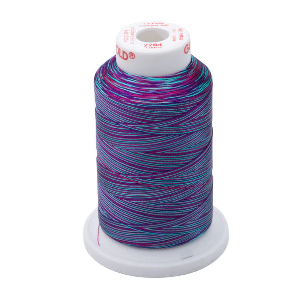 Gunold Embroidery Thread Sulky 40 - 1000m - 2204 Ombre (Multi) Colour Thread